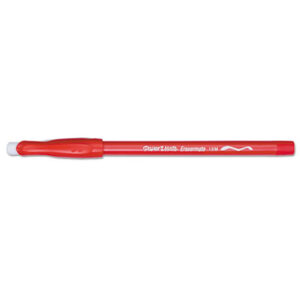 Ball Pen; Ballpoint; Ballpoint Pen; Red; Red Ink; Disposable; Erasable; Erasable Pens; Erasermate; Medium; Medium Point; PAPERMATE; Pen; Pens; Writing; Instruments; Utensils; Inkers; Schools; Education; Students