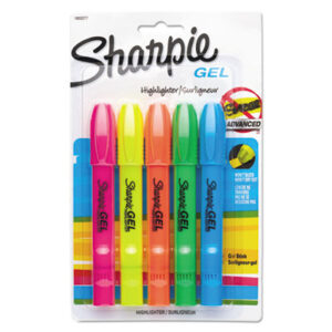 Assorted Colors; Highlighters; Marker; Pens; Accent; SHARPIE; Thin Tip; Note-taking; Underscoring; Emphasis; Accentuate; School; Education; Students; Teachers; Hiliters; Hilighters