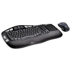 Logitech® Cordless Desktop Wave Keyboard; Computers; Laptops; Workstations; Input; Interfaces; Products; Hardware; Wireless