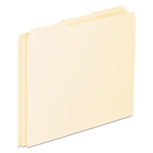 1/3 Cut; Blank Tab; Dividers; File Folder; File Guides; Filing; In/Out Card; Index Guide; Letter Size; Manila; PENDAFLEX; Recycled; Recycled Products; Top Tab; Manilla; Labeling; Indicators; Directories; Arranging; Files