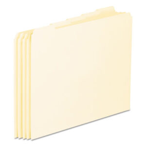 1/5 Cut; Blank Tab; Dividers; File Folder; File Guides; Filing; In/Out Card; Index Guide; Letter Size; Manila; PENDAFLEX; Recycled; Recycled Products; Top Tab; Manilla; Labeling; Indicators; Directories; Arranging; Files