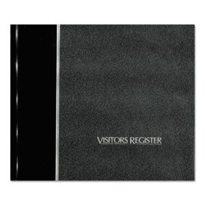 National Brand; AVERY; Black; Black Cover; Book; Books; Business Record; General Business; Hardcover; Record; Record Book; Record Keeping Systems; Records; Visitor; Visitors; Visitors Registers; Recordkeeping; Accounts; Registers; Finances; Daybooks; Accounting