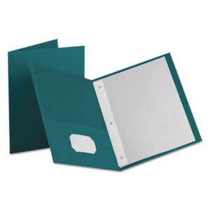 Combination Folders; Cover; Folder; OXFORD; Pocket; Pocket Folder; Pocket Portfolio; Portfolio; Portfolios; Presentation; Presentations; Recycled Product; Recycled Products; Report; Report Cover; Report Covers; Tang Fastener; Tang Fasteners; Teal; Sleeves; Sheaths; Shells; Storage; Protection