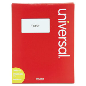 2 x 4; Address; All Purpose Labels; All-Purpose; Label; Labels; Laser Printer; Laser Printer Labels; Mailing; Permanent; Printer Label; Self-Adhesive Labels; White; Identifications; Classifications; Stickers; Shipping; Receiving; Mailrooms; Universal; ELI26009; BSN26116