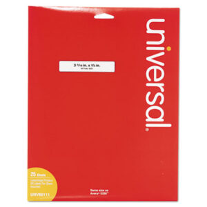 3-1/2 x 2/3; All-Purpose; All-Purpose Labels; File Folder; File Folder Label; Label; Labels; Laser Printer; Laser Printer Labels; Permanent Labels; Self-Adhesive Labels; White/Assorted; Identifications; Classifications; Stickers; Shipping; Receiving; Mailrooms; Universal