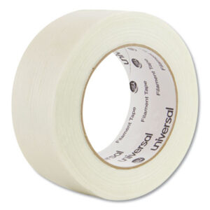 (UNV31648)UNV 31648 – 350# Premium Filament Tape, 3" Core, 48 mm x 54.8 m, Clear by UNIVERSAL OFFICE PRODUCTS (1/RL)
