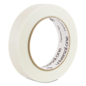 (UNV31624)UNV 31624 – 350# Premium Filament Tape, 3" Core, 24 mm x 54.8 m, Clear by UNIVERSAL OFFICE PRODUCTS (1/RL)