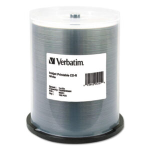 Verbatim® Inkjet Printable CD-R; Media; Data; Storage; Archiving; Computers; Discs; VER95153