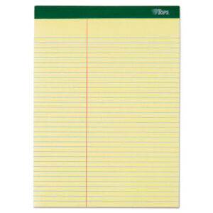 (TOP63396)TOP 63396 – Double Docket Ruled Pads, Pitman Rule Variation (Offset Dividing Line – 3" Left), 100 Canary 8.5 x 11.75 Sheets, 6/Pack by TOPS BUSINESS FORMS (6/PK)