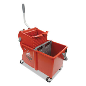 Side-Press Restroom Mop Bucket Combos; Janitorial; Cleaning; Maintenance; Mops; Pails; Clean-Up; Floors