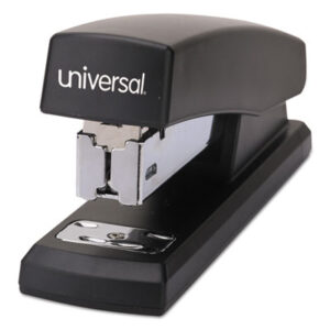 (UNV43119)UNV 43119 – Half-Strip Stapler, 20-Sheet Capacity, Black by UNIVERSAL OFFICE PRODUCTS (1/EA)