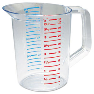 (RCP3216CLE)RCP 3216CLE – Bouncer Measuring Cup, 32 oz, Clear by RUBBERMAID COMMERCIAL PROD. (1/EA)
