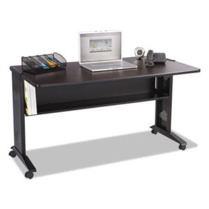 Computer Furniture; Desk; Furniture; Mahogany/Medium Oak; Mobile; SAFCO; Steel; Workstation; Workstations; Writing-Table; Escritoire; Office Suites