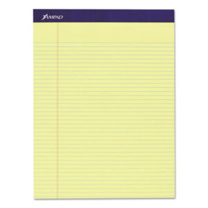 (TOP20215)TOP 20215 – Legal Ruled Pads, Narrow Rule, 50 Canary-Yellow 8.5 x 11.75 Sheets, 4/Pack by AMPAD/DIV. OF AMERCN PD&PPR (4/PK)