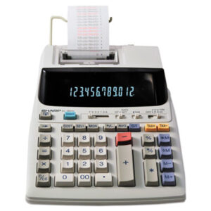 12-Digit; 2-Line; Calculator; Calculators; Printing; SHARP; Mathematics; Science; Accounting; Calculation; Bookkeeping; Schools; Education