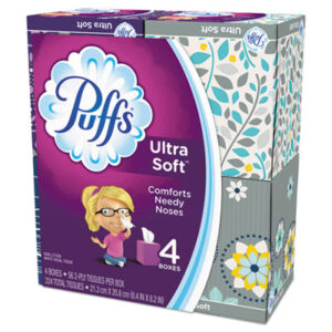 Tissue; Facial Tissue; Kleenex; Puffs; Ultra Soft & Strong; Soft Tissue; Strong Tissue; Non-Lotion; White