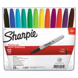 12-Color Set; Fine Point; Marker; Markers; Permanent Marker; SANFORD; SHARPIE; Writing; Utensil; Arts; Crafts; Education; Schools; Classrooms; Teachers; Students