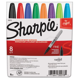 Eight-Color Set; Fine Point; Marker; Markers; Permanent Marker; SANFORD; SHARPIE; Writing; Utensil; Arts; Crafts; Education; Schools; Classrooms; Teachers; Students