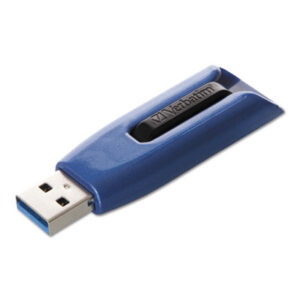 (VER49809)VER 49809 – V3 Max USB 3.0 Flash Drive, 256 GB, Blue by VERBATIM CORPORATION (1/EA)