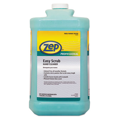 (ZPP1049469)ZPP 1049469 – Industrial Hand Cleaner, Easy Scrub, Lemon, 1 gal Bottle, 4/Carton by ZEP INC. (4/CT)