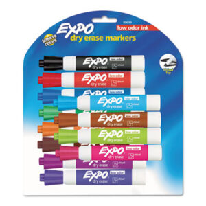 Dry Erase; Dry Erase Markers; 12-Color Set; EXPO; Markers; SANFORD; Writing; Utensil; Arts; Crafts; Education; Schools; Classrooms; Teachers; Students; SAN80678