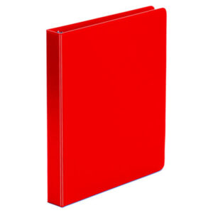 (UNV31403)UNV 31403 – Economy Non-View Round Ring Binder, 3 Rings, 1" Capacity, 11 x 8.5, Red by UNIVERSAL OFFICE PRODUCTS (1/EA)