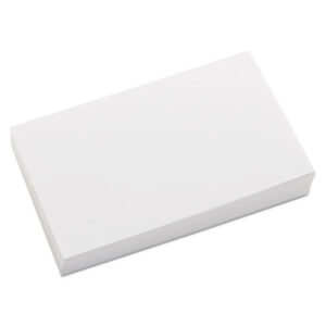 (UNV47200)UNV 47200 – Unruled Index Cards, 3 x 5, White, 100/Pack by UNIVERSAL OFFICE PRODUCTS (100/PK)