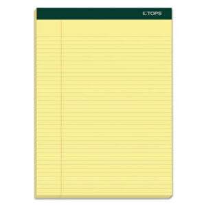 8 1/2 x 11; Canary; Docket Pad; Legal; Legal Pad; Legal Rule; Letter Size; Note; Note Pad; Notebook; Pad; Pads; Perforated; Ruled; Ruled Pad; TOPS; Writing; Writing Pad; Tablets; Booklets; Schools; Education; Classrooms; Students