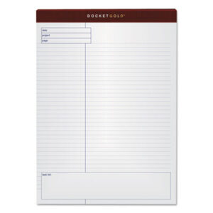 (TOP77102)TOP 77102 – Docket Gold Planning Pads, Project-Management Format, Quadrille Rule (4 sq/in), 40 White 8.5 x 11.75 Sheets, 4/Pack by TOPS BUSINESS FORMS (4/PK)