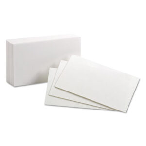 3 x 5 Card Size; Cards; Index; Index Card; OXFORD; Recycled Product; Recycled Products; White; Recordkeeping; Study-Aids; Annotations; Reminders; Summaries; Students; Classrooms; Education; Teachers