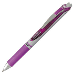 EnerGel RTX; RTX; Gel; Gel Pens; Medium Metal Tip; Pen; Pens; PENTEL; Retractable; Rollerball; Roller Ball; Roller Ball Pens; Violet Ink; Energel; Ener Gel; BL77; Writing; Instruments; Utensils; Inkers; Schools; Education; Students