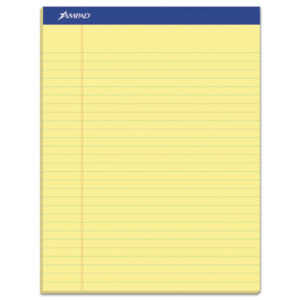 (TOP20270)TOP 20270 – Recycled Writing Pads, Wide/Legal Rule, Politex Green Kelsu Headband, 50 Canary-Yellow 8.5 x 11.75 Sheets, Dozen by AMPAD/DIV. OF AMERCN PD&PPR (12/DZ)