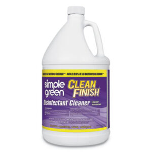 Simple Green; Clean Finish; Disinfectant; Disinfect; Disinfecting; Cleaner; Sanitizer; Sanitize; Deodorizer; Deodorize; Alcohol-Free; Bleach-Free; E. Coli; Salmonella; Parvo; Norovirus; Hepatitis B; Hepatitis C; MRSA; Cold Flu; Germs; Bacteria; Virus; Kill