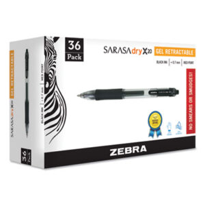 Black Ink; Medium Point; Gel Pens; Pen; Pens; Retractable; Roller Ball; Sarasa; ZEBRA; Writing; Instruments; Utensils; Inkers; Schools; Education; Students