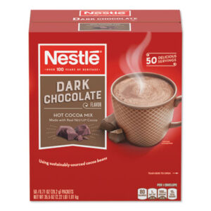 (NES70060)NES 70060 – Hot Cocoa Mix, Dark Chocolate, 0.71 oz, 50/Box by NESTLE (50/BX)