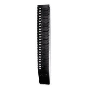 25-Pocket; Black; Expandable; LATHEM TIME; Time Card Rack; Frameworks; Brackets; Storage; Hanging; Organization; Time Clocks