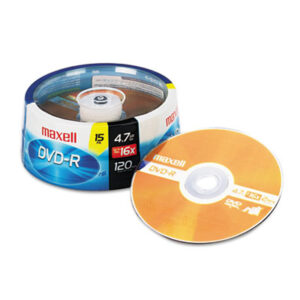 16X; Blank Surface; Data Storage; Discs; DVD; DVD-R; DVD-R Recordable Discs; MAXELL; Recordable Discs; Storage Tapes & Discs; Media; Data; Storage; Archiving; Computers