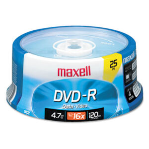 16X; Blank Surface; Data Storage; Discs; DVD; DVD-R; DVD-R Recordable Discs; MAXELL; Recordable Discs; Storage Tapes & Discs; Media; Data; Storage; Archiving; Computers