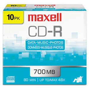 48x; 700MB/80Min; Branded Surface; CD; CD-R; CD-R Recordable discs; CD/CD-ROM; Data Storage; Discs; MAXELL; Recordable Discs; Silver; Storage Tapes & Discs; Media; Data; Storage; Archiving; Computers