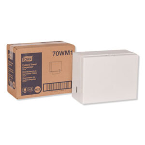 (TRK70WM1)TRK 70WM1 – Singlefold Hand Towel Dispenser, 11.75 x 5.75 x 9.25, White by ESSITY (1/CT)