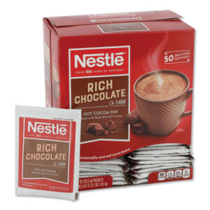 (NES25485)NES 25485 – Hot Cocoa Mix, Rich Chocolate, .71oz, 50/Box by NESTLE (50/BX)