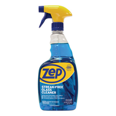 (ZPEZU112032EA)ZPE ZU112032EA – Streak-Free Glass Cleaner, Pleasant Scent, 32 oz Spray Bottle by ZEP INC. (1/EA)