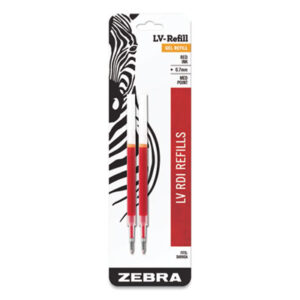 (ZEB87032)ZEB 87032 – JF Refill for Jimnie, Sarasa, ecoSarasa, Orbitz, Z-Grip and GR8 Gel Roller Ball Pens, Medium Conical Tip, Red Ink, 2/Pack by ZEBRA PEN CORP. (2/PK)