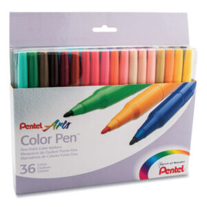 36-Color Set; Art Marker; Art Pen; Drafting/Drawing; Fine Point; Marker; Markers; Markers & Pens; Pen; PENTEL; Water-based Ink; Writing; Utensil; Arts; Crafts; Education; Schools; Classrooms; Teachers; Students