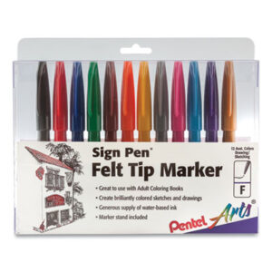 Pentel Arts; Marker Pen Set; Writing; Utensil; Arts; Crafts; Education;Schools; Classrooms ;Teachers; Students