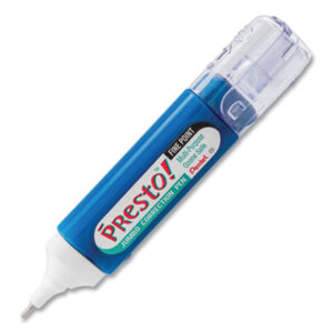 12 ml; Correction; Correction Fluid; Correction Pen; Correction Supplies; Fine Point; Flat Barrel; Fluid; Metal Tip; Multipurpose; PENTEL; Presto!; Corrections; White-Out; Mistake-Away; School: Correcting; Typing; Typewriters; PENZL31WBPK6