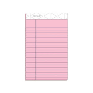(TOP63050)TOP 63050 – Prism + Colored Writing Pads, Narrow Rule, 50 Pastel Pink 5 x 8 Sheets, 12/Pack by TOPS BUSINESS FORMS (12/PK)