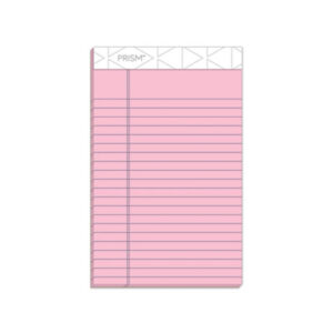 5 x 8 Size; Jr. Legal Rule; Legal; Legal Pad; Note; Note Pads; Notebook; Pad; Pads; Perforated; Pink; Prism Plus; Ruled; Ruled Pad; TOPS; Writing; Writing Pad; Tablets; Booklets; Schools; Education; Classrooms; Students