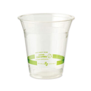 Compostable Food Service; Compostable Tableware; Compostable 12 oz PLA Cold Cup; PLA; Polylactic Acid; World Centric; 100% Compostable