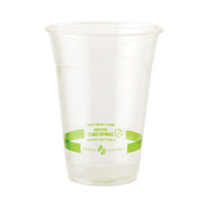 Compostable Food Service; Compostable Tableware; Compostable 20 oz PLA Cold Cup; PLA; Polylactic Acid; World Centric; 100% Compostable